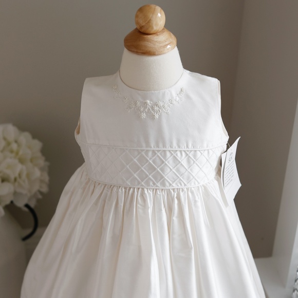 Strasburg Dress Ivory Silk Size 24 Months Flower Girl Special Occasion NWT - Picture 3 of 5